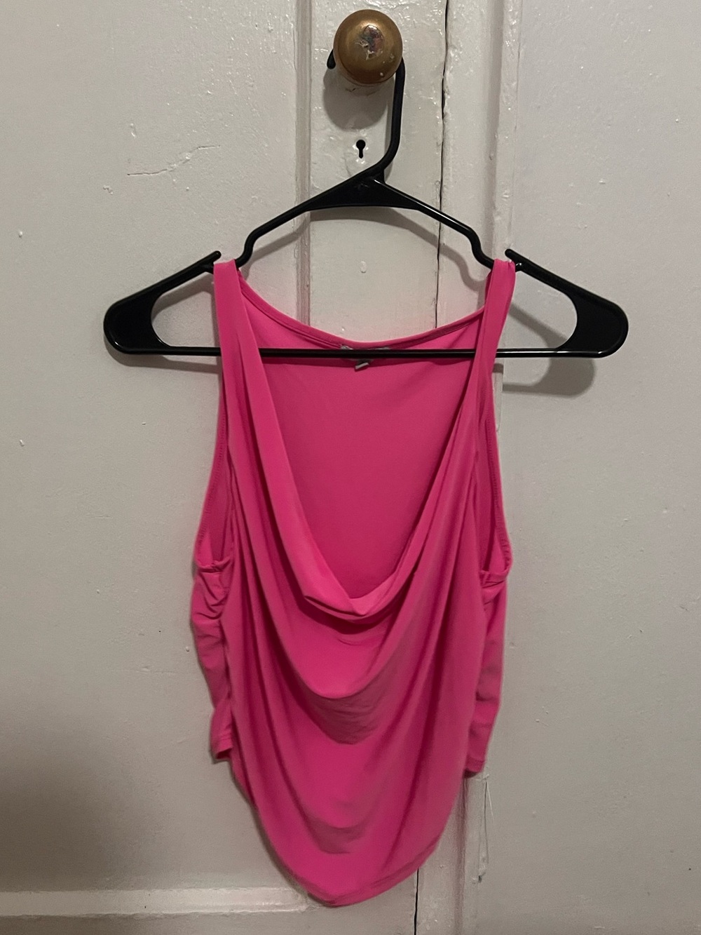 💗 Hot Pink Deep Neck Going Out Top